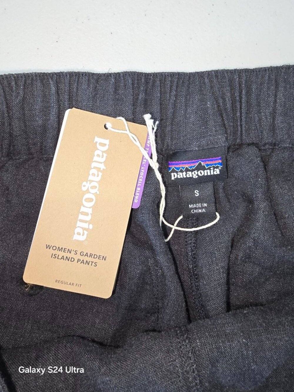 Patagonia women's wide leg black trousers size s - Picture 7 of 9